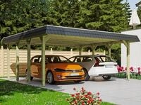 Skanholz Doppelcarport Spreewald, BxT: 585x589 cm, 215 cm Einfahrtsh&ouml;he