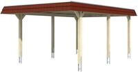 Skanholz Einzelcarport Wendland, BxT: 409x628 cm, 210 cm Einfahrtsh&ouml;he, mit