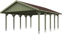 Skanholz Doppelcarport Wallgau, BxT: 620x750 cm, 215 cm Einfahrtsh&ouml;he, mit...