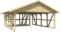 Skanholz Doppelcarport Schwarzwald, BxT: 684x772 cm, 220 cm Einfahrtsh&ouml;he, mit