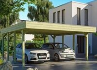 Skanholz Doppelcarport Friesland, BxT: 557x555 cm, 221 cm Einfahrtsh&ouml;he