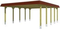 Skanholz Doppelcarport Spreewald, BxT: 585x741 cm, 215 cm Einfahrtsh&ouml;he, mit