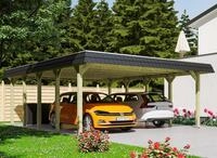 Skanholz Doppelcarport Spreewald, BxT: 585x741 cm, 215 cm Einfahrtsh&ouml;he
