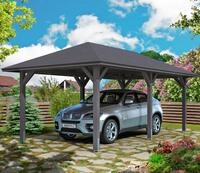 Skanholz Einzelcarport Taunus, BxT: 374x656 cm, 218 cm Einfahrtsh&ouml;he