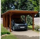 Skanholz Einzelcarport Spessart, BxT: 355x846 cm, 220 cm Einfahrtsh&ouml;he