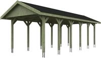 Skanholz Einzelcarport Wallgau, BxT: 380x900 cm, 215 cm Einfahrtsh&ouml;he, mit...