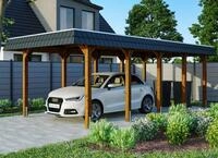 Skanholz Einzelcarport Spreewald, BxT: 345x741 cm, 206 cm Einfahrtsh&ouml;he