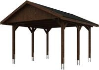 Skanholz Einzelcarport Wallgau, BxT: 430x500 cm, 215 cm Einfahrtsh&ouml;he, mit...