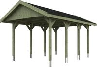 Skanholz Einzelcarport Wallgau, BxT: 380x600 cm, 215 cm Einfahrtsh&ouml;he, mit...