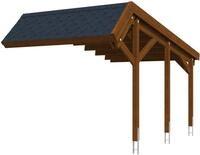 Skanholz Einzelcarport Harz Stellplatzerweiterung, BxT: 303x560 cm, 219 cm