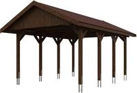 Skanholz Einzelcarport Wallgau, BxT: 430x600 cm, 215 cm Einfahrtsh&ouml;he, mit...