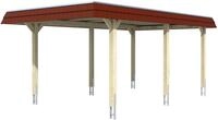 Skanholz Einzelcarport Wendland, BxT: 362x628 cm, 206 cm Einfahrtsh&ouml;he, mit
