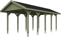 Skanholz Einzelcarport Wallgau, BxT: 380x750 cm, 215 cm Einfahrtsh&ouml;he, mit...