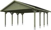 Skanholz Doppelcarport Wallgau, BxT: 620x600 cm, 215 cm Einfahrtsh&ouml;he, mit...