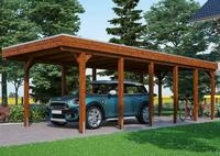 Skanholz Einzelcarport Friesland, BxT: 314x860 cm, 221 cm Einfahrtsh&ouml;he