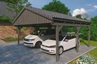 Skanholz Doppelcarport Fichtelberg, BxT: 618x566 cm, 574 cm Einfahrtsh&ouml;he, mit