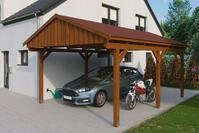 Skanholz Einzelcarport Fichtelberg, BxT: 423x566 cm, 379 cm Einfahrtsh&ouml;he, mit...