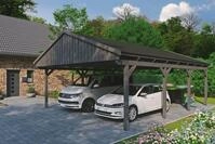 Skanholz Doppelcarport Fichtelberg, BxT: 618x808 cm, 574 cm Einfahrtsh&ouml;he, mit