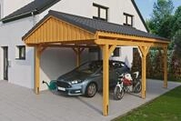 Skanholz Einzelcarport Fichtelberg, BxT: 423x566 cm, 379 cm Einfahrtsh&ouml;he, mit