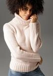 Rollkragenpullover ANISTON CASUAL, Damen, Gr. 34, rosa (altrosa), Grobstrick,