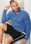 Sweatshirt BENCH. LOUNGEWEAR, Herren, Gr. S (44/46), blau, angeraute Sweatware,