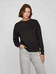 Sweatshirt VILA "VISANDY L/S SWEAT TOP - NOOS", Damen, Gr. XS, schwarz, Sweatware,