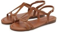 Sandale VIVANCE "offener Schuh", M&auml;dchen, Gr. 35, braun (camelfarben), Obermaterial:
