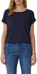 T-Shirt S.OLIVER, Damen, Gr. 34, blau (navy), Jersey, Obermaterial: 95% Viskose, 5%
