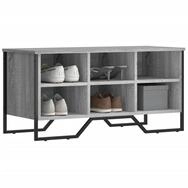 vidaXL Schuhschrank vidaXL Schuhregal Grau Sonoma 90x38x45,5 cm Holzwerkstoff