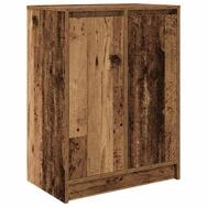 vidaXL Schuhregal Schuhschrank Altholz-Optik 57x34x76 cm Holzwerkstoff, 1-tlg.