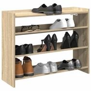 vidaXL Schuhschrank Schuhregal Sonoma-Eiche 80x25x62 cm Holzwerkstoff