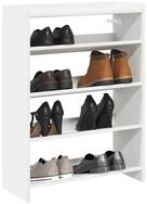 vidaXL Schuhschrank Schuhregal Wei&szlig; 60x25x81 cm Holzwerkstoff