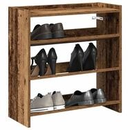 vidaXL Schuhschrank Schuhregal Altholz-Optik 60x25x62 cm Holzwerkstoff