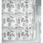 spirella Duschvorhang VEGAS Breite 180 cm, Premium Textil-Duschvorhang, 100%