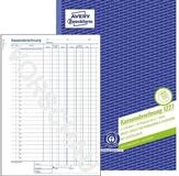 Avery Zweckform Formularblock 1227 1227 Kassenabrechnung - MwSt.-Spalte A4...