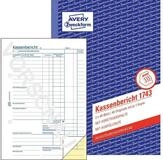 Avery Zweckform Formularblock Kassenbuch Bericht A5 2x40Blatt SD blau.