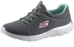 Skechers SUMMITS Slip-On Sneaker Freizeitschuh, Komfortschuh mit sto&szlig;d&auml;mpfender