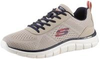 Schn&uuml;rschuh SKECHERS "TRACK-LESHUR", Herren, Gr. 39, blau (taupe, navy),