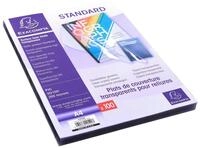EXACOMPTA Buchbindemappe 100er Pack Einbanddeckel aus PVC 200&micro;, f&uuml;r DIN A4 -