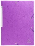 EXACOMPTA Organisationsmappe 25x Sammelmappe +Gummizug 3 Klappen Karton 600g A4 MAXI