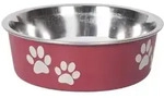 Karlie Futternapf Hundenapf Edelstahl Ascar dunkelrot rot 450 ml | &Oslash; 14 cm