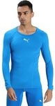 PUMA Langarmshirt Funktionsunterw&auml;sche LIGA Baselayer Tee - blau Herren