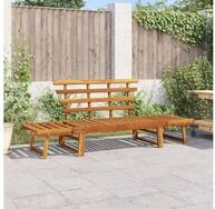 vidaXL Gartenbank vidaXL Gartenbank 2-in-1 190 cm Massivholz Akazie