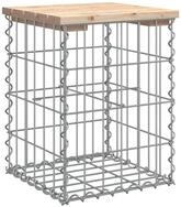 vidaXL Gartenbank Gartenbank aus Gabionen 33x31x42 cm Massivholz Kiefer (1-St)