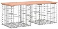 vidaXL Gartenbank Gartenbank aus Gabionen 103x44x42 cm Massivholz Douglasie...