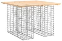 vidaXL Gartentisch Gartentisch aus Gabionen 100x102x72 cm Massivholz Kiefer...