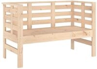 vidaXL Gartenbank Gartenbank 111,5x53x71 cm Massivholz Kiefer (1-St)