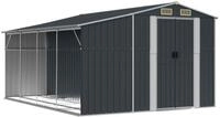 vidaXL Ger&auml;tehaus, Gartenhaus Anthrazit 277x365,5x179 cm Verzinkter Stahl