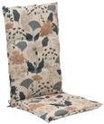 GO-DE Hochlehnerauflage Stuhlauflage XIMULI, B 50 x L 120 cm, Creme, Blau, (1...