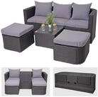 MCW Sitzgruppe MCW-J37, (4-tlg), Klappbarer Tisch, Mit 2 Hockern, Max....